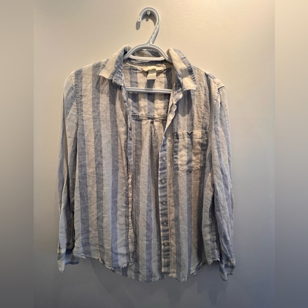 H&M Linen Look Blouse XS